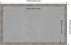 Amanti Art Silver Framed Magnetic Board 27x43 Large Vision Board for use with Magnets, 100% Metal Sheet to Display Items as Office Decor or for Home Organization in mudroom, Kitchen or Kids Room
