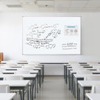 Maxtek White Board Dry Erase 72 x 48, Magnetic Dry Erase Whiteboard for Wall 6' x 4' Wall-Mounted Aluminum Frame Versatile Presentation Marker Board with a Long Pen Tray for Classroom, Office & Home