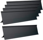 5 Pack 2" x 8" Aluminum Desk Name Plate Holders,Office Business Desk Sign Holder for Meeting Room or Other Business Event (Black)