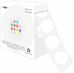 PARLAIM 3/4 Inch Roll Color Coding Labels,1000 per Roll Round Permanent Adhesive Color Coding Circle Dot Stickers for Classroom Office Home (White)