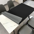 Zinkooat Leather Table Cover,1.8mm Thick,36x72 Inch Table Protector,Table Protector for Dining Room Table,Dining Room Table Protector Pad.(Black+Gray,36x72)