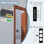 Available or Meeting in Progress Privacy Sign,Vacant Occupied Sign for Home Office Hotles Hospital Conference Room,In Use Available Slider Door sign Tells Whether Room Vacant or Occupied,7'' x 1.5'' -