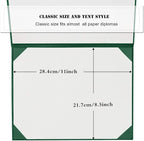 Diploma Cover 8.5” x11” Diploma Holder of Graduation Leatherette Padded Certificate（Tent Style),20-Pack