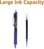 Amazon Basics Gel Pens Fine Point Smooth Writing Pens, Retractable, Blue, 0.7mm, 12 Pack
