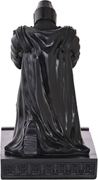NCQIXIAO Medieval Templar Vanguard Officer Knight Pen Holder Pen Stand Desk Organizers and Accessories Resin Mobile Phone Stand as Gift for Office and Home Desk Organizer (Black)