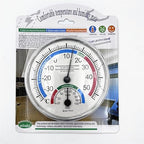 5" Indoor Outdoor Hygrometer/Thermometer, Humidity Gauge Indicator Temperature Humidity Monitor for Home, Office, Garden, Patio, Warehouse
