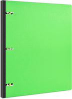 INFUN Telescoping 3 Ring Binder, Portable Plastic 0.75 inch 3 Ring Binder with Telescoping Spine and Foldable Front Cover Holds 8.5" x 11" Paper for School,Office and Homes-Green