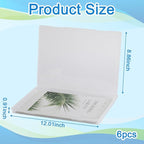 6 Pcs Photo Storage Box, 8x10 Inches Clear Scrapbook Paper and Photo Organizer with Snap-On Lock for Pictures, Crafts, Office Supplies, Stamps, and Documents