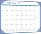 Desk Calendar 2026, KOPEESY New Year Large Desk Calendar with Desktop Mat, 18 Months from January 2026 - June 2027, 22” x 17” Desktop Monthly Planner for Home or Office School