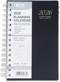M&G 2026 Planner, Weekly and Monthly Planner Calendar, Jan 2026-Feb 2027 Agenda Book With Monthly Tabs for School Work Home Supplies, A5 8x5