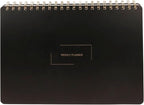 Merely Home Undated Weekly Planner | 8.25” x 11.75” Work To-Do Notebook | ADHD Academic Organizer | Multi-Layout | Men and Women Planner | College Supplies | Black | Landscape Layout