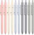 Donyang 10PCS Gel Pens Black Ink Fine Point Pens With Smooth Writing, Office Supplies, Christmas Anniversary Birthday Gifts for Men Women, Quick Dry Pens For Journaling, Nurse Aesthetic Pen (Morandi)