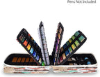 qianshan Pencil Case Holder Slot - Holds 260 Colored Pencils or 180 Gel Pens with Zipper Closure