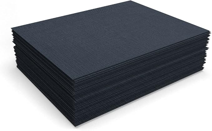 LUXPaper 8.5" x 11" Cardstock | Letter Size | Nautical Blue Linen | 100lb. Cover | 1,000 Qty