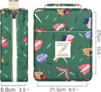 Pencil Case Holder Slot - Holds 202 Colored Pencils or 136 Gel Pens with Zipper Closure - Large Capacity Polyester Pen Organizer for Watercolor Pens or Markers - Perfect for Artist Green Dragonfly