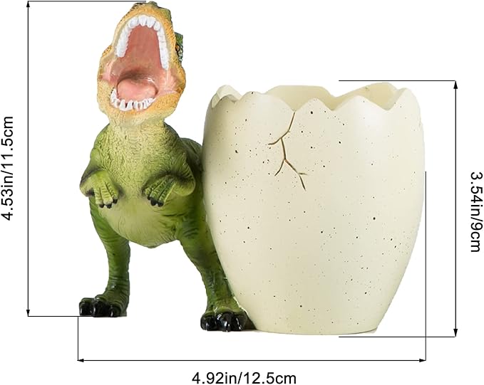 Banllis Dinosaur Pen Holder for Desk, Pencil Holder, Cute Fashion Desk Organizers and Accessories, Office Supplies Idea Gift for Women and Kids