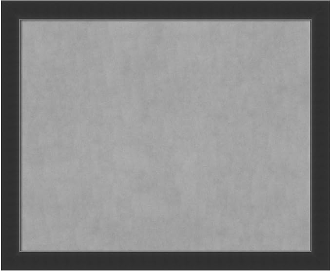 Amanti Art Black Framed Magnetic Board 37x45 X-Large Vision Board for use with Magnets, 100% Metal Sheet to Display Items as Office Decor or for Home Organization in mudroom, Kitchen or Kids Room