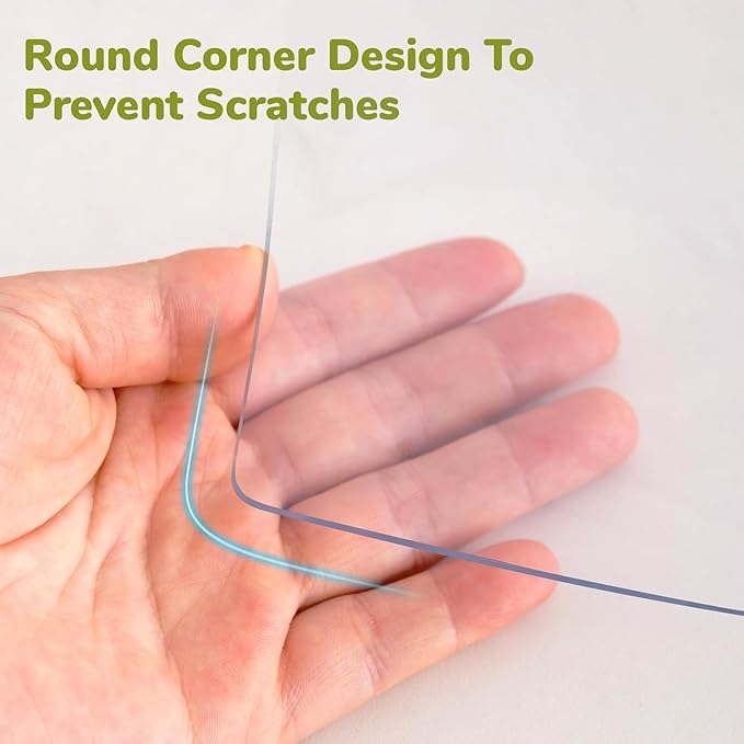 Eisdroma Table Cover Protector, 24x42 Inch, 1.5mm Thick Vinyl
