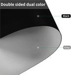Zinkooat Leather Table Cover,1.8mm Thick,36x72 Inch Table Protector,Table Protector for Dining Room Table,Dining Room Table Protector Pad.(Black+Gray,36x72)