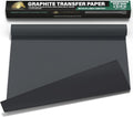 MyArtscape Graphite Transfer Paper Roll 17" x 30ft – Black Carbon Wax Paper for Precise Drawing & Tracing