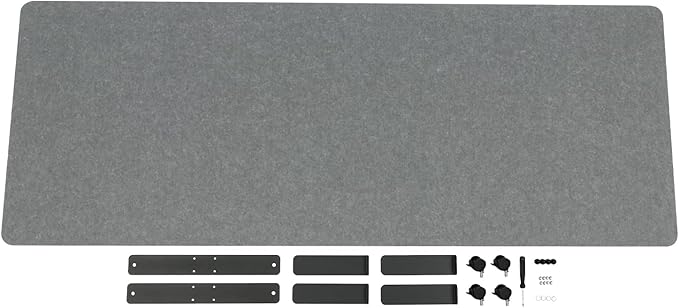 Polyester Desk Dividers, Soundproof Room Divider Office Furniture Partitions, Privacy Desk Panel with Wheels & Screwdriver, Stand Up Freestanding Desk Privacy Panel for Office Classroom(24" x 66")