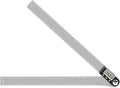 Delgada 12 inch/300mm Digital Angle Finder Tool Stainless Steel Digital Protractor Angle Ruler Finder Tool for Woodworking with Zeroing and Locking Function Battery