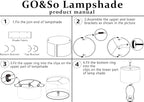 Green Velvet Lampshades Set of 2 Large Drum Lamp Shade 16" Top x 16" Bottom x 12" High (Spider) Modern Lamp Shade - Ideal for Table & Floor Lamps - Lampshades Replacement - By GO&SO