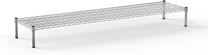 Regal Altair 18''W x 72''L x 8''H Chrome Plated Wire Dunnage Rack | Off The Floor Storage