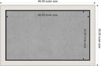 Amanti Art Silver Framed Magnetic Board 30x46 Large Vision Board for use with Magnets, 100% Metal Sheet to Display Items as Office Decor or for Home Organization in mudroom, Kitchen or Kids Room