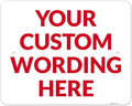 Custom Sign, Personalized Metal Signs, Customize for Office, Business, Workplace, Office, Home, Delivery Signs 24x30 Inches, Rust Free .063 Aluminum, Fade Resistant, Made in USA by Sigo Signs