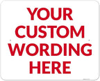 Custom Sign, Personalized Metal Signs, Customize for Office, Business, Workplace, Office, Home, Delivery Signs 24x30 Inches, Rust Free .063 Aluminum, Fade Resistant, Made in USA by Sigo Signs