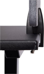 Stand Up Desk Store ReFocus Raw Clamp-On Acoustic Desk Divider Mounted Privacy Panel to Reduce Noise and Visual Distractions (Castle Gray, 23.6" x 16")