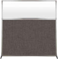 Versare Hush Screen Portable Room Divider | Workstation Wall Divider | Freestanding Privacy Hush Panels | Frosted Windows | Fabric Office Divider Screen | Great for Room Separation