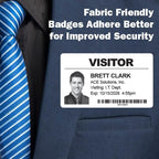 Threshold 3.25-inch Tab Expiring Visitor Badges on a Roll | 1 Roll (250 Badges) Compatible with Brother Direct Thermal Printers | Name Tag Stickers | Office & Secretary Supplies