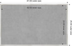 Amanti Art Silver Framed Magnetic Board 25x41 Large Vision Board for use with Magnets, 100% Metal Sheet to Display Items as Office Decor or for Home Organization in mudroom, Kitchen or Kids Room