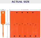 Self-Locking Arrow Key Tags - 1,000 Pcs (Orange) | 4 1/2" x 3/4" Plastic ID Tags with Writable Surface for Organized Key Management
