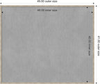 Amanti Art Silver Framed Magnetic Board 41x49 Oversize Vision Board for use with Magnets, 100% Metal Sheet to Display Items as Office Decor or for Home Organization in mudroom, Kitchen or Kids Room