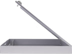 Saunders Metal Clipboard with Storage, Silver Single Layer Nursing Clipboard Folio, Letter Size Paper Organizer, Steel Clip with Self Locking Latch, Form Holder for Office, School & Work - Made in USA