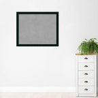 Amanti Art Black Framed Magnetic Board 36x44 X-Large Vision Board for use with Magnets, 100% Metal Sheet to Display Items as Office Decor or for Home Organization in mudroom, Kitchen or Kids Room
