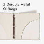 U Brands Eco-Conscious 1" Binders, Set of 2, Pink and Sage Green Boho Chic Prints, Silver Metal O-Rings