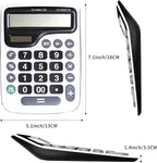 YEBMoo 12 Digit Desktop Calculator with Large LCD Display and Sensitive Button, Dual Solar Power and Battery, Standard Function for Office (YE8898)