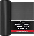 Precision Defined Professional Grade Tool Box Liner, 22 ft x 30", Black | Tool Box Drawer Liner, Shelf Liner Non Slip Mat, Thick Cabinet Shelf Liner, Toolbox Drawer Liner