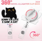 Aoryalps Retractable Badge Reel Holder Retractable with ID Clip for Nurse Nursing Name Tag Card Nursing Student Teacher Doctor Medical Assistant Work Office Clip-Gifts for Nurse