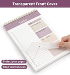 104 Pgs To Do List Notepad, 52 Undated Sheets Duplex-printed Daily Planner For Work Home School Office Desk Accessories Supplies & Goal Setting Tasks -Purple