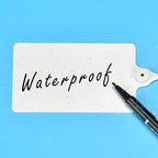 100 Plastic Shipping Tags - Waterproof, Writable Labels for Security, Storage, Hanging - With Marker Pen (White)