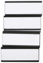 SmartSign Magnetic 'C' Channel Label Holders for Metal Racks and Shelves | 0.75" x 2" Pack of 25