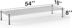 Regal Altair 18''W x 54''L x 8''H Chrome Plated Wire Dunnage Rack | Off The Floor Storage