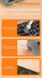 32-in-1 Multi-Functional Cleaning Kit for Electronics inlcuding Headphones,Mobile Phones,Computer,Monitor,Lens and etc, Compact and Portable Design (Black)
