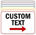 Custom Arrow,Custom Directional Sign, Right Arrow, 12x18 Inches, Rust Free .063 Aluminum, Fade Resistant, Made in USA by My Sign Center