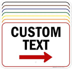 Custom Arrow,Custom Directional Sign, Right Arrow, 12x18 Inches, Rust Free .063 Aluminum, Fade Resistant, Made in USA by My Sign Center